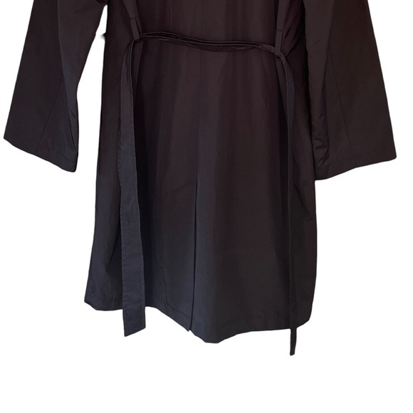 ✨ MAX & Co. Active Wrap Trench Coat M Black Rare Vintage Pre-owned Excellent✨ - Picture 11 of 16